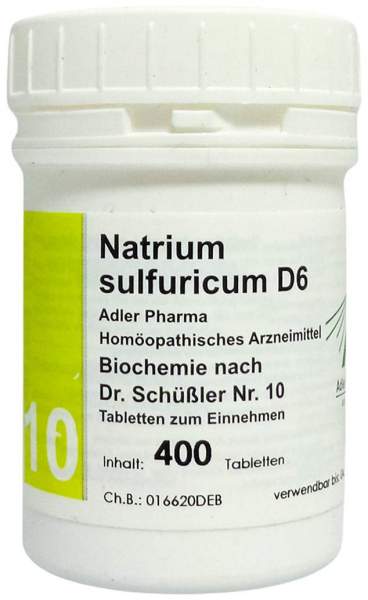 Biochemie Adler 10 Natrium Sulfuricum D6 400 Tabletten