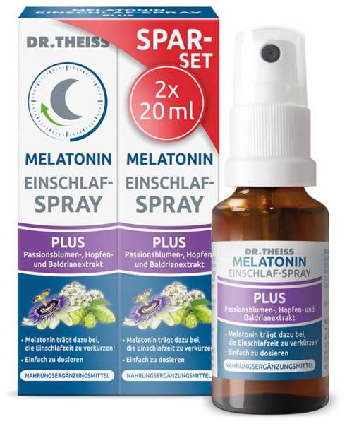 Dr.Theiss Melatonin Einschlaf-Spray Plus Spar-Set 2 x 20 ml