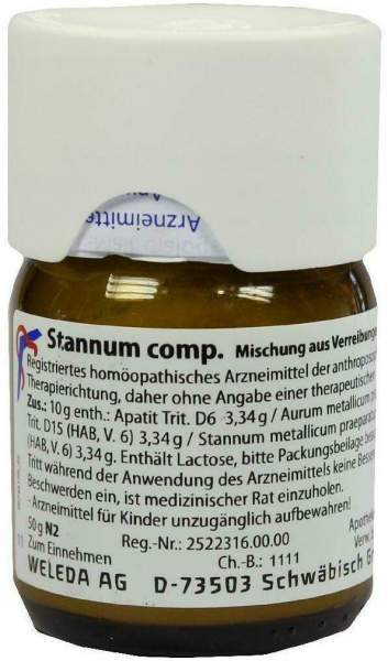 Weleda Stannum Comp 50 G Trituration