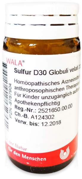 Wala Sulfur D30 20 g Globuli