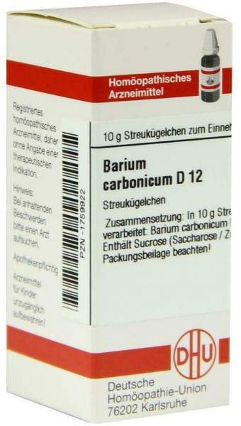Dhu Barium Carbonicum D12 10 G Globuli