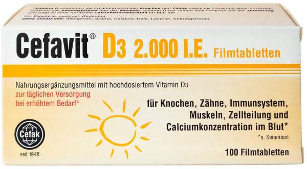 Cefavit D3 2.000 I.E. Filmtabletten 100 Stück