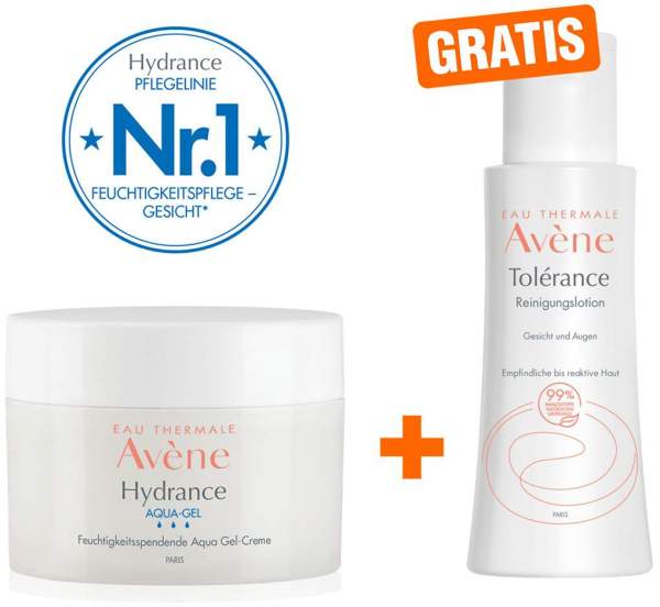 Avene Hydrance Aqua-Gel 50 ml + gratis Avene Tolerance Reinigungslotion 100 ml