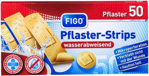 Figo Pflaster-Strips Wasserabweisend 50 Stück