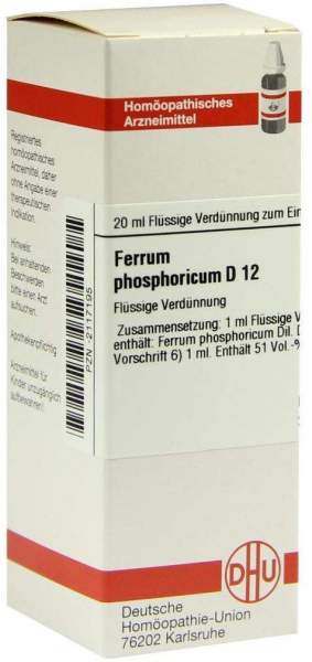 DHU Ferrum phosphoricum D12 20 ml Dilution