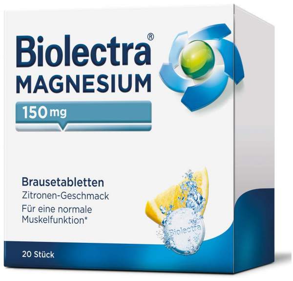Biolectra Magnesium 150 mg 20 Brausetabletten