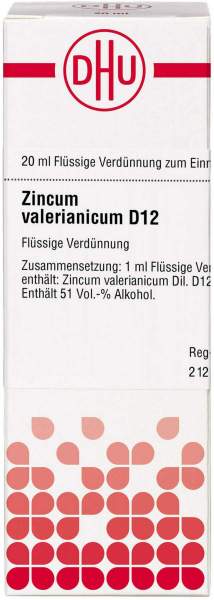 Dhu Zincum Valerianicum D12 20 ml Dilution
