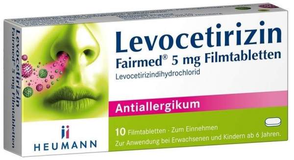 Levocetirizin Heumann Fairmed 5 mg 10 Filmtabletten