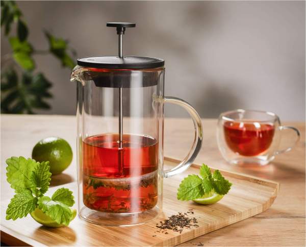 Doppelwandiger Kaffee- &amp; Teebereiter - French Press 1 Stück