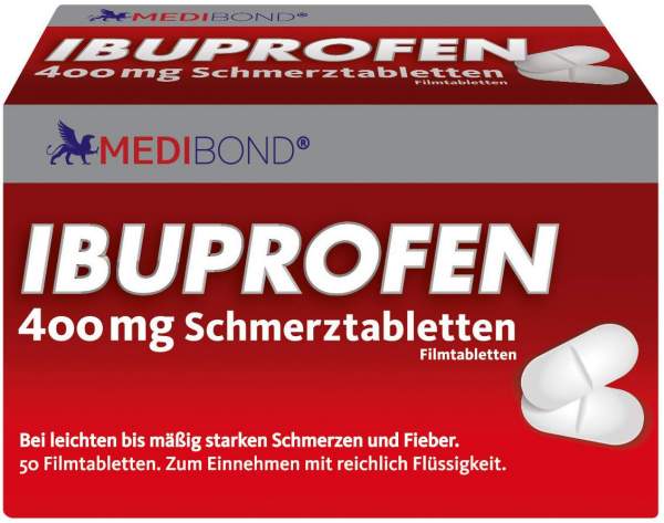 Ibuprofen Medibond 400mg Schmerztabletten 50 Stück
