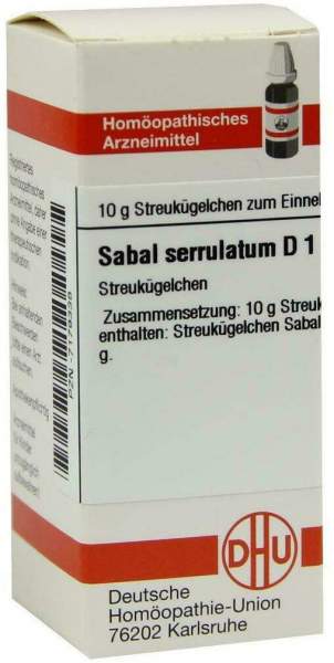 Dhu Sabal Serrulatum D1 Globuli