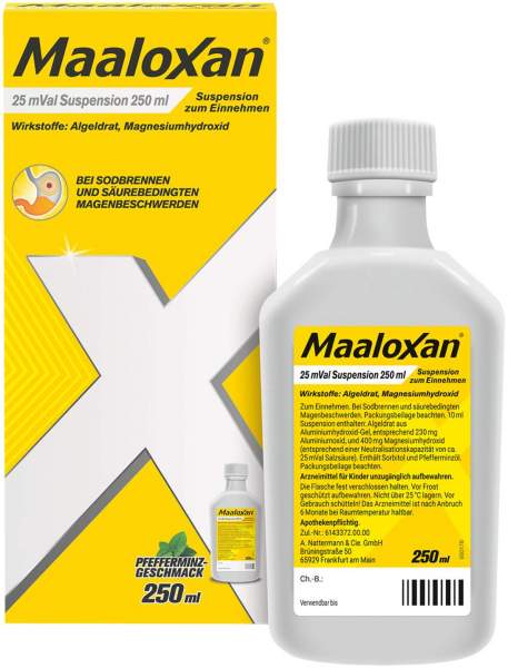 Maaloxan 25 mVal Suspension 250 ml Suspension