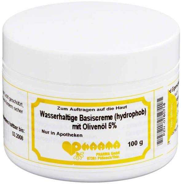 Wasserhaltige Basiscreme Mit 5% Olivenöl 100 G Salbe