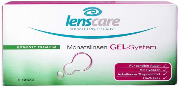 Lenscare Gel-System Monatslinse -2,75 dpt 6 Stück
