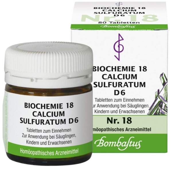 Biochemie 18 Calcium Sulfuratum D6 Tabletten 80 Tabletten