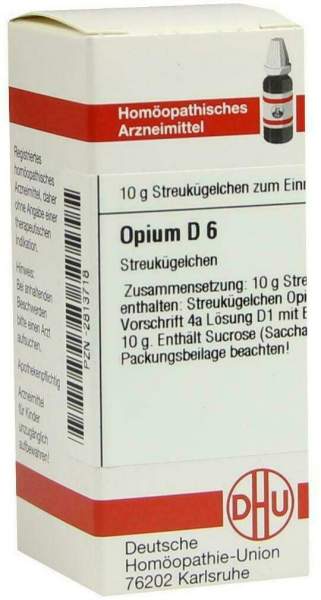 Dhu Opium D6 10 G Globuli