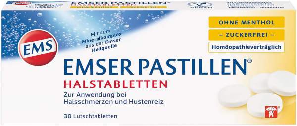 Emser Pastillen ohne Menthol zuckerfrei 30 Stück