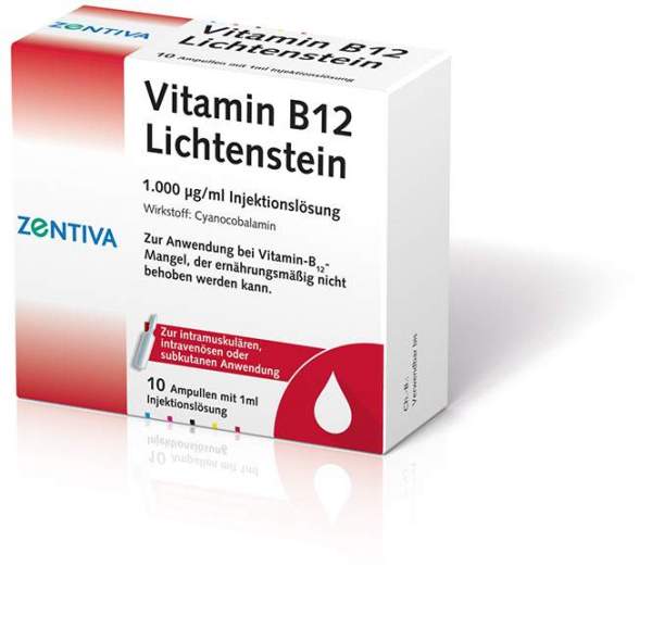 Vitamin B12 1000 µg Lichtenstein Ampullen 100 X 1 ml