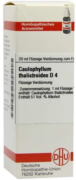DHU Caulophyllum thalictroides D4 20 ml Dilution