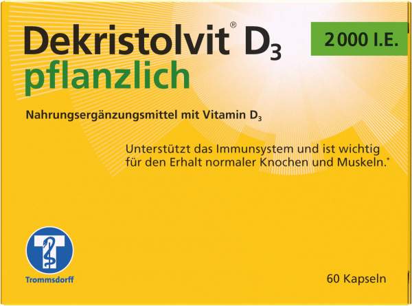 Dekristolvit D3 2000 I.E. Pflanzlich 60 Kapseln