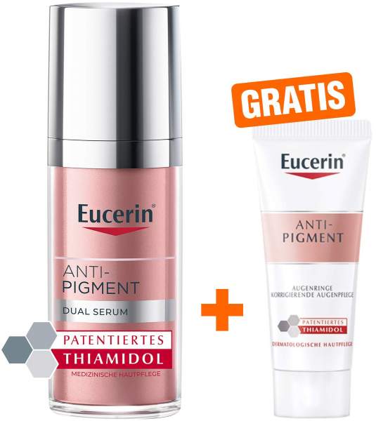 Eucerin Anti - Pigment Dual Serum 30 ml Creme + gratis Eucerin Anti - Pigment Augenpflege Augenringe 5 ml