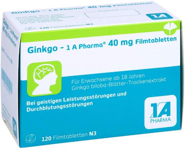Ginkgo-1a Pharma 40 mg 120 Filmtabletten