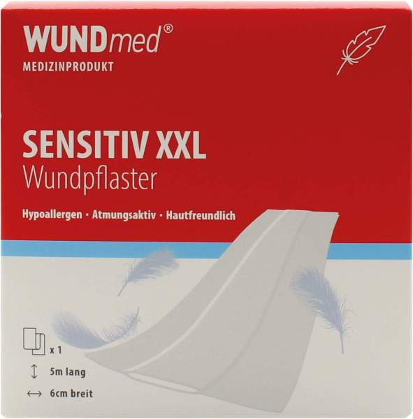 SENSITIV XXL Wundpflaster hypoallergen 6 cm x 5 m