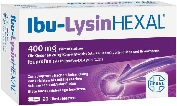 Ibu-Lysin Hexal 400 mg 20 Filmtabletten