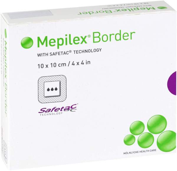 Mepilex Border 10 Schaumverbände 10 X 10 cm