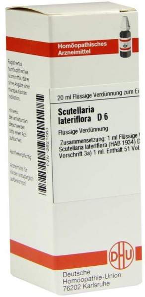 Dhu Scutellaria Lateriflora D6 20 ml Dilution