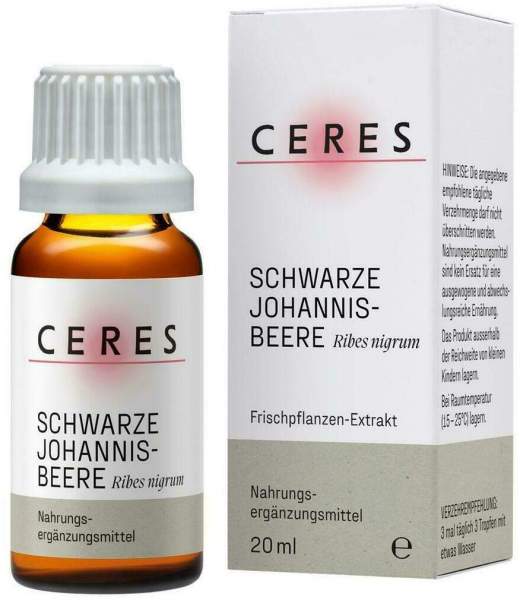 Ceres Schwarze Johannisbeere Ribes Nigrum Extr.Tro