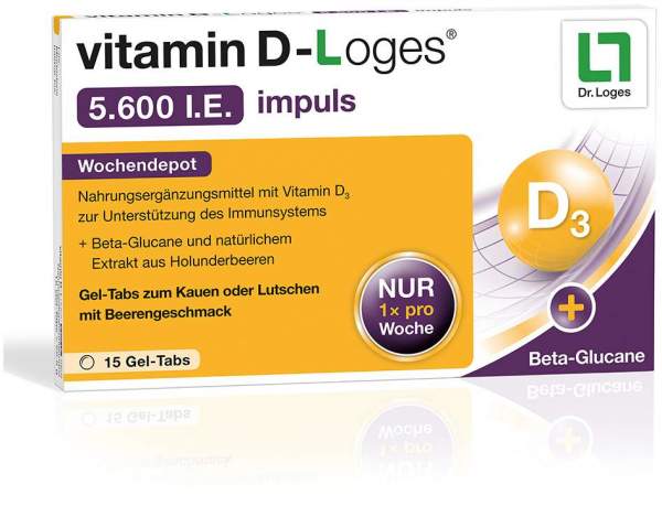 Vitamin D-Loges 5.600 I.E. Impuls 15 Gel-Tabs