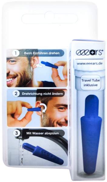 Eeears Ohrenreiniger Wiederverwendbar Blau