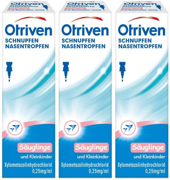 Otriven 0,025 % Nasentropfen 3 x 10 ml