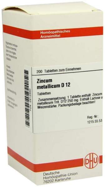Zincum Metallicum D12 Tabletten 200 Tabletten