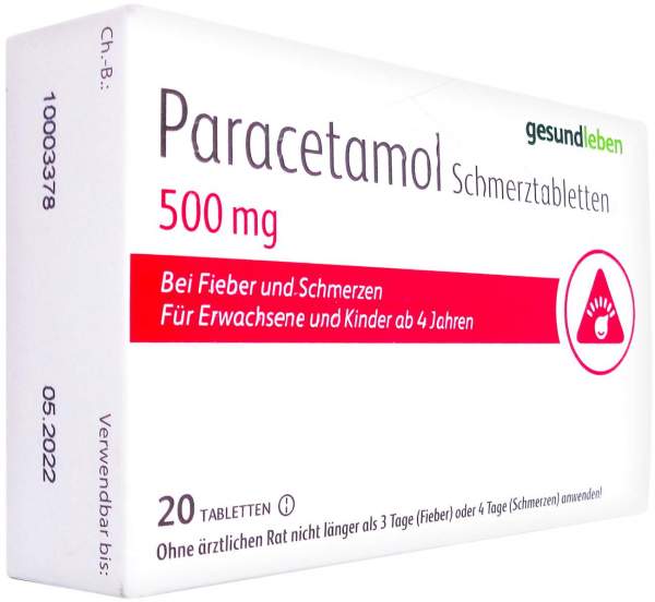 Paracetamol Schmerztabletten