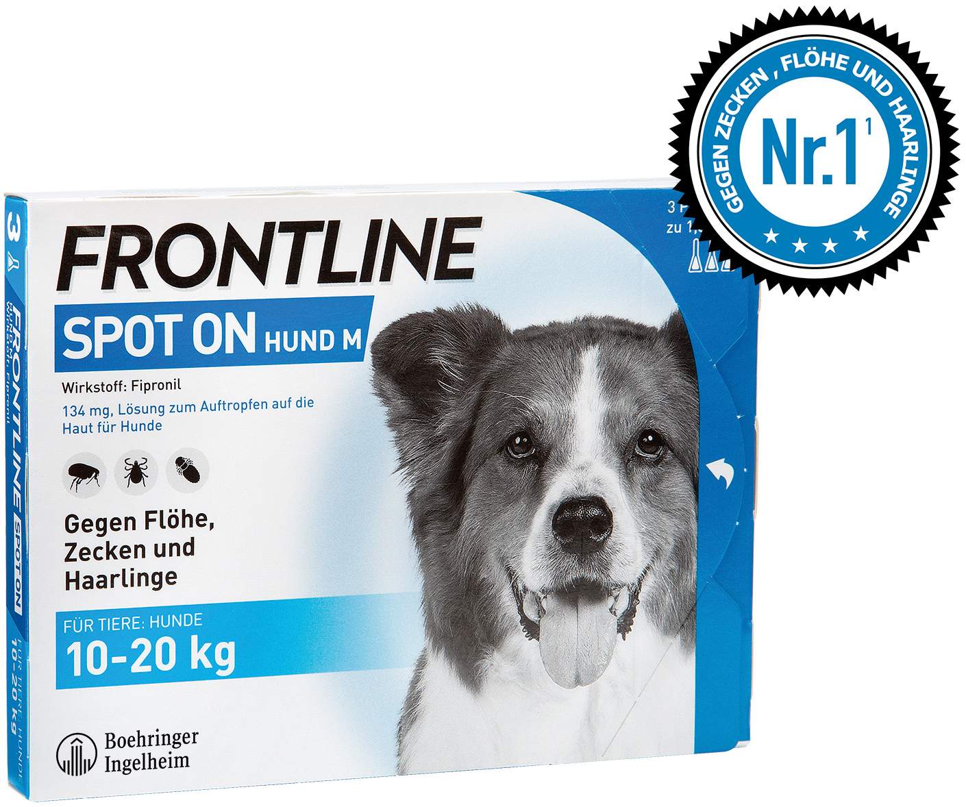 Frontline Spot On Hund M 1020 kg 3 Lösungen kaufen Volksversand