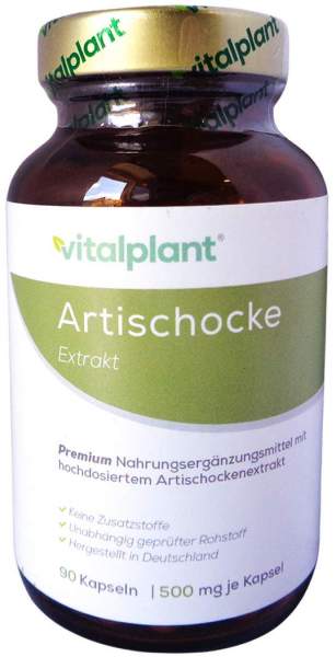Artischocke 500 mg Extrakt Vitalplant Kapseln 90 S