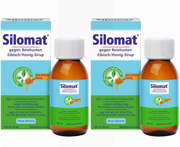 Silomat gegen Reizhusten Eibisch - Honig Sirup 2 x 100 ml