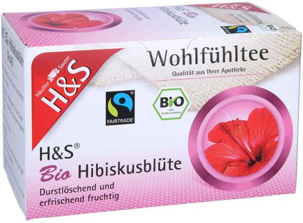 H &amp; S Bio Hibiskusblüte 20 x 1,75 g Filterbeutel
