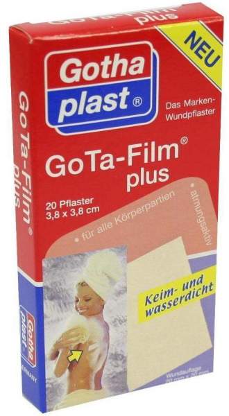 Gota Film Plus 3,8 X 3,8 cm Pflaster 20 Pflaster