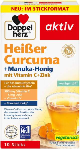 Doppelherz Aktiv Heißer Curcuma + Manuka - Honig Granulat 10...