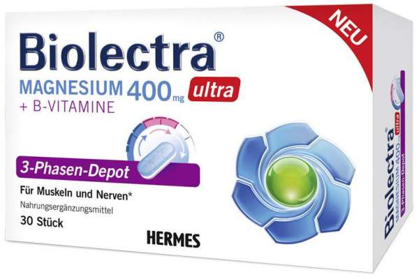 Biolectra Magnesium 400 mg ultra 3-Phasen-Depot 30 Tabletten