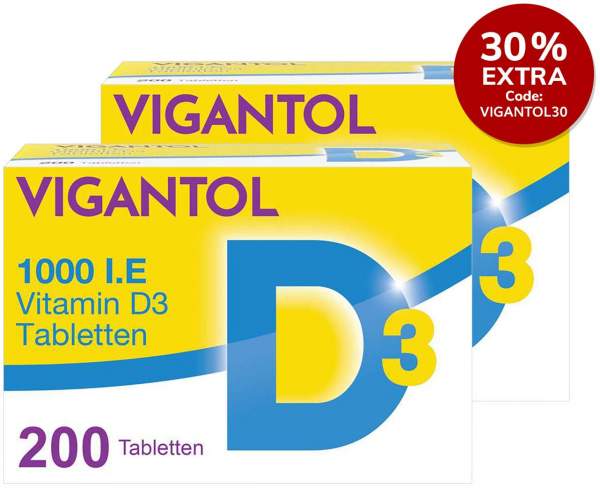 Vigantol 1.000 I.E. Vitamin D3 2 x 200 Tabletten