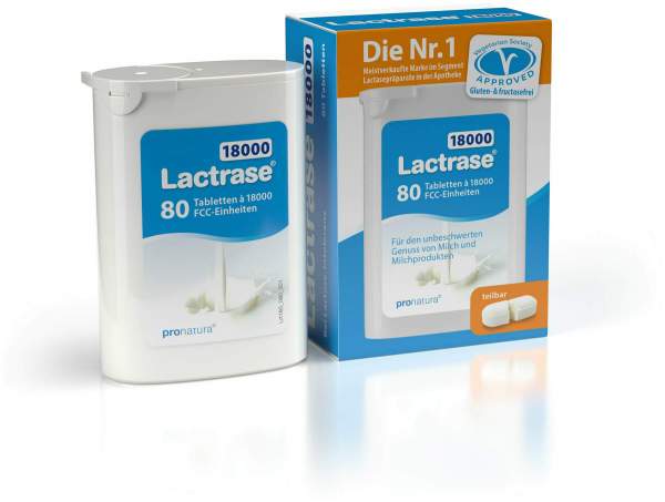 Lactrase 18.000 Fcc Tabletten im Spender 2 X 40 Tabletten
