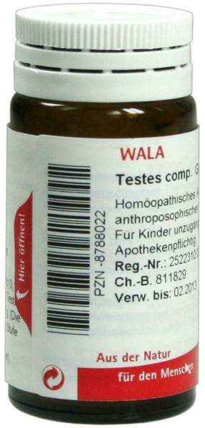 Wala Testes Comp. 20 G Globuli