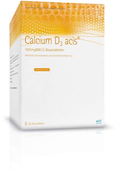 Calcium D3 Acis 1000 mg 880 I.E. 100 Brausetabletten