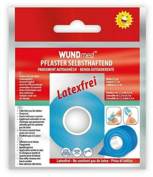 Pflaster selbsthaftend 2,5 cm x 2,5 m,dehnbar bis 4,5m