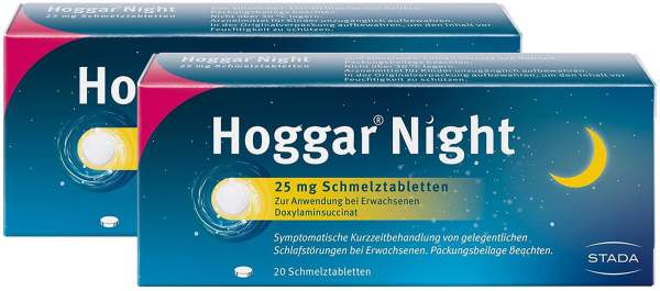 Hoggar Night 25 mg 2 x 20 Schmelztabletten