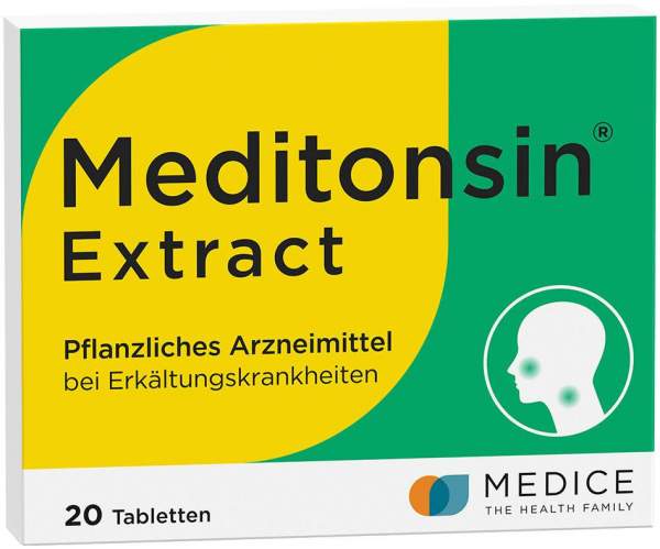 Meditonsin Extract pflanzliche Erkältungstabletten 20 Stück